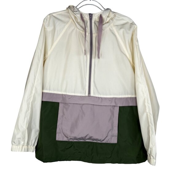 Madewell (Re)sourced Raincheck Packable Popover Rain Jacket Size Large - Picture 2 of 9